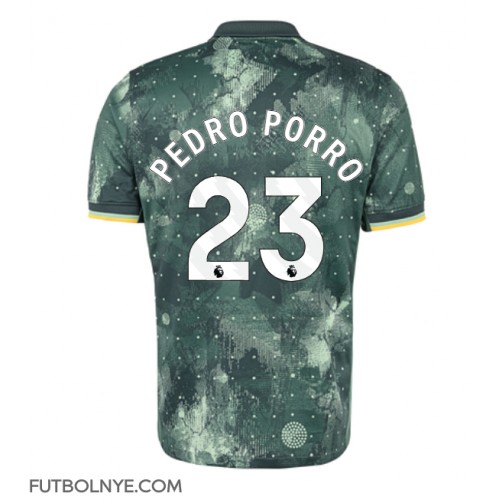 Camiseta Tottenham Hotspur Pedro Porro #23 Tercera Equipación 2024-25 manga corta